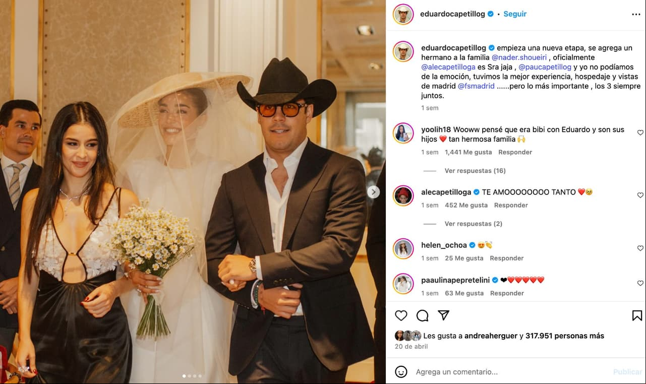 Alejandra Capetillo y sus hermanos Ana Paula y Lalo.