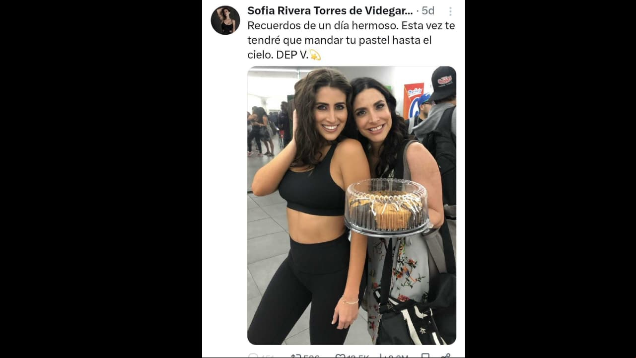 Sofía Rivera Torres se despidió de Verónica Toussaint