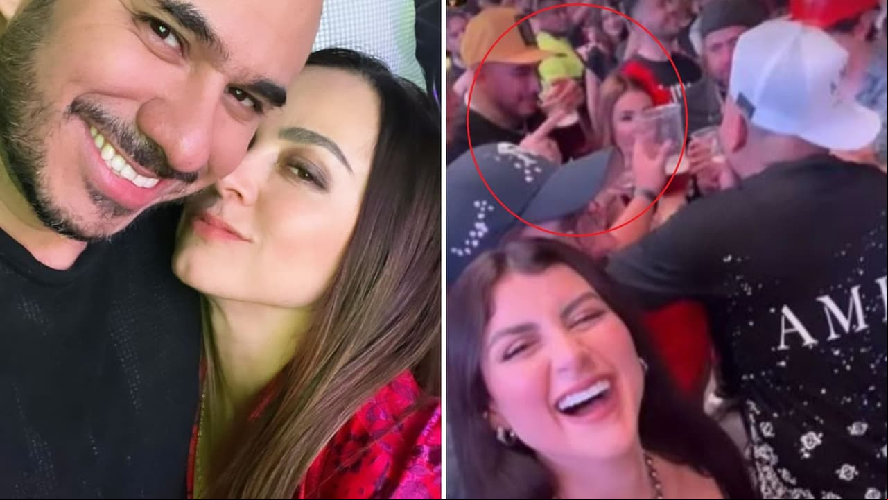 Exhiben supuesta infidelidad del 'Escorpión Dorado' a su esposa con conductora