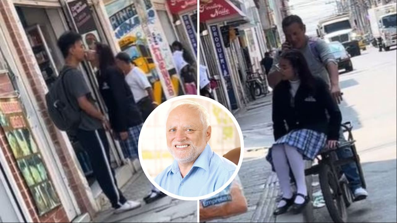 Papá espera a su hija adolescente mientras se despide del novio y se vuelve un héroe en redes