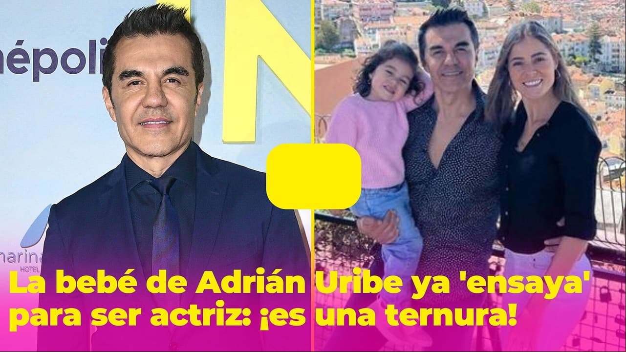 La bebé de Adrián Uribe ya "ensaya" para convertirse en actriz: ¡es una ternura!