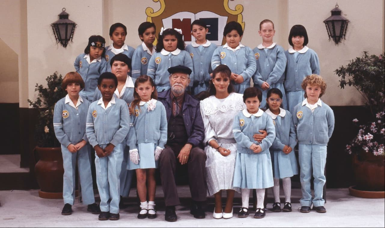 El plural elenco de Carrusel (1989-1990).
