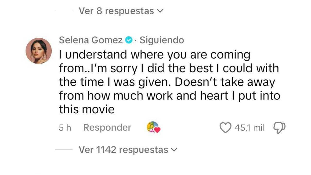 Selena Gómez responde a Eugenio Derbez.