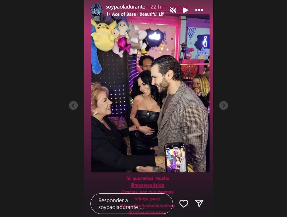 Captura historias de Instagram de Paola Durante