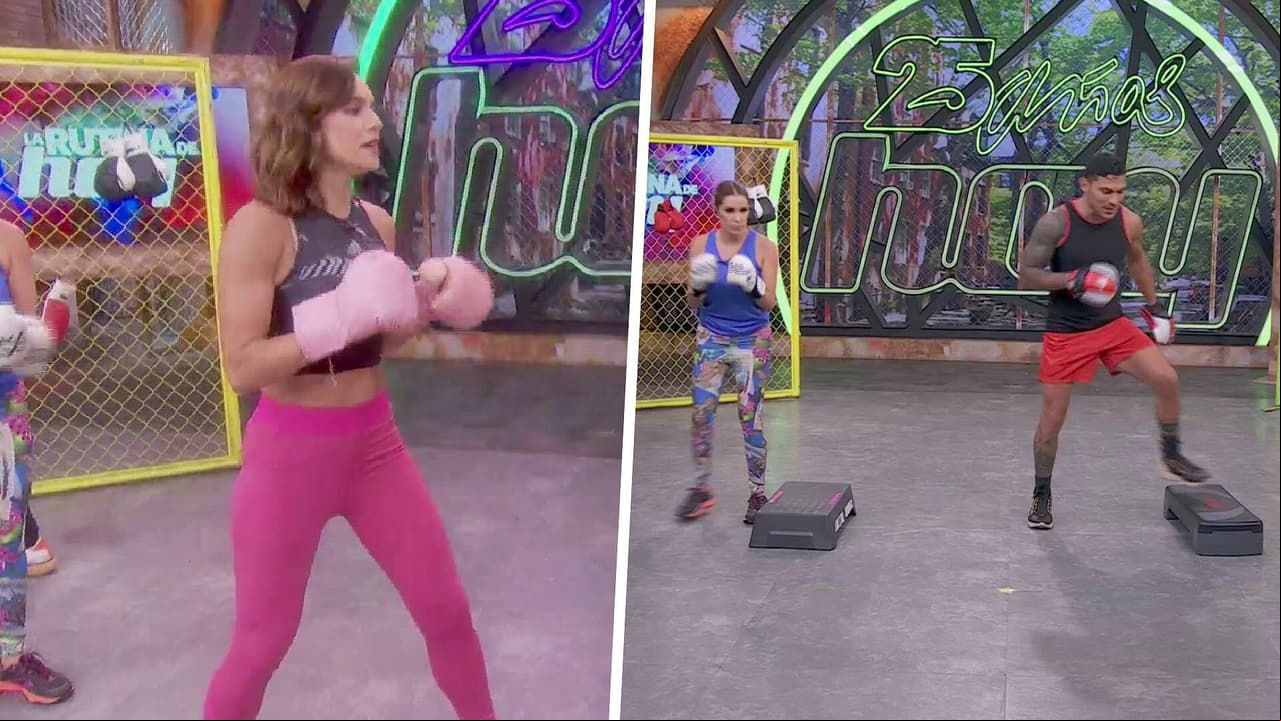 Ponte en forma con la rutina de Cardio Box con bancos de HOY