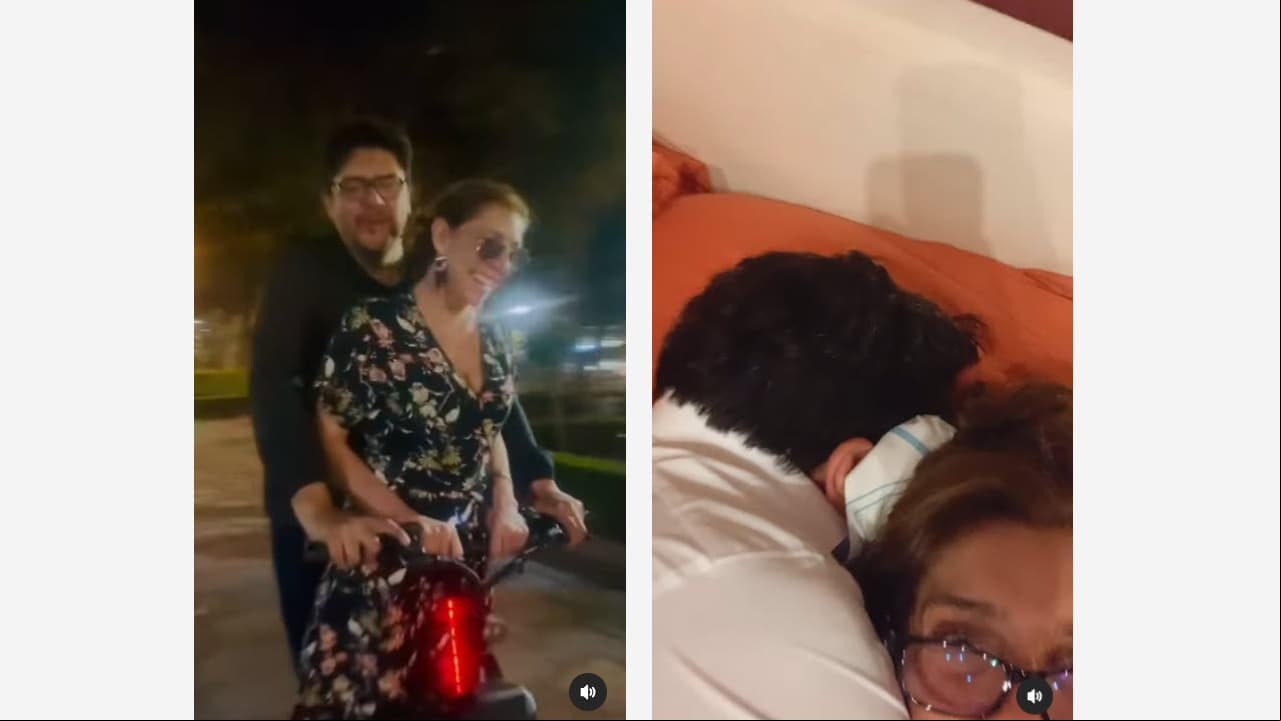 Cynthia Klitbo y su pareja Gibran Bazán