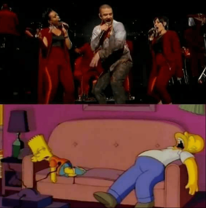 Algunos s compararon su presentación con un capítulo de Los Simpson.