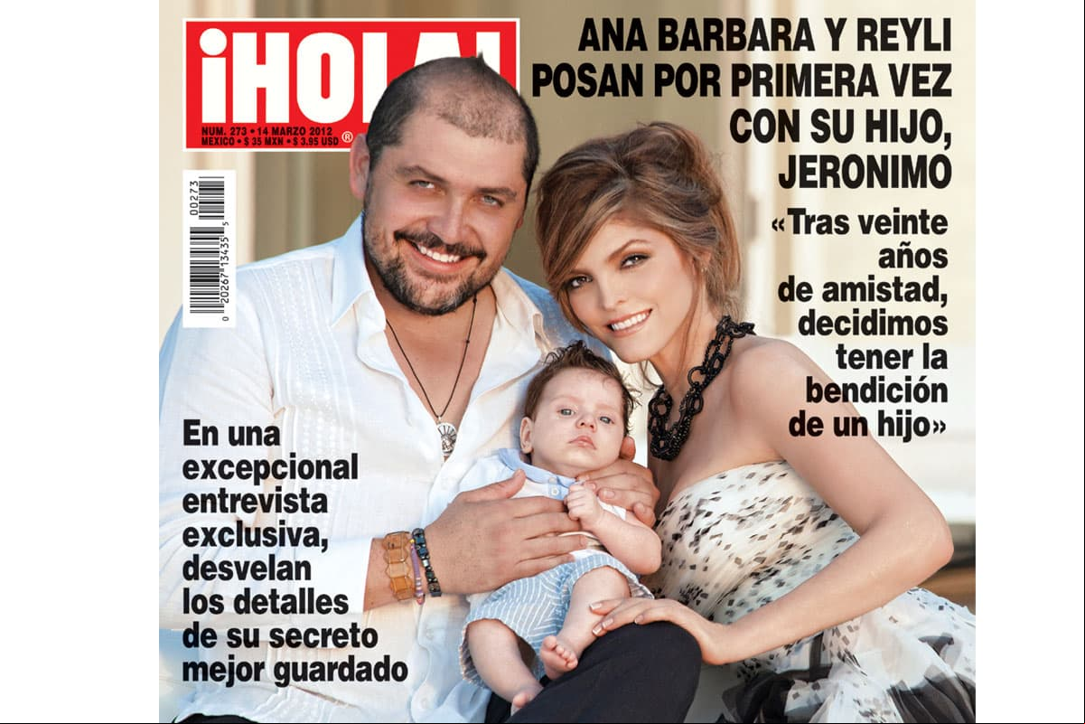 Reyli y Ana Bárbara revelaron en 2012 a ¡Hola! que se convertían en padres de Jerónimo