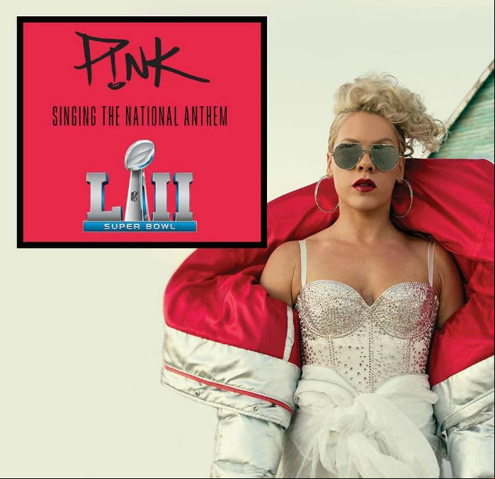 P!nk cantará el himno norteamericano en el Super Bowl