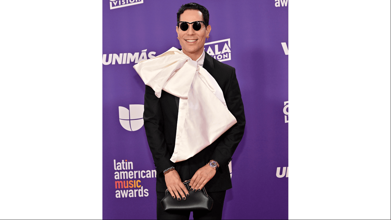 Christian Chávez en alfombra roja de Latin American Music Awards 2024.