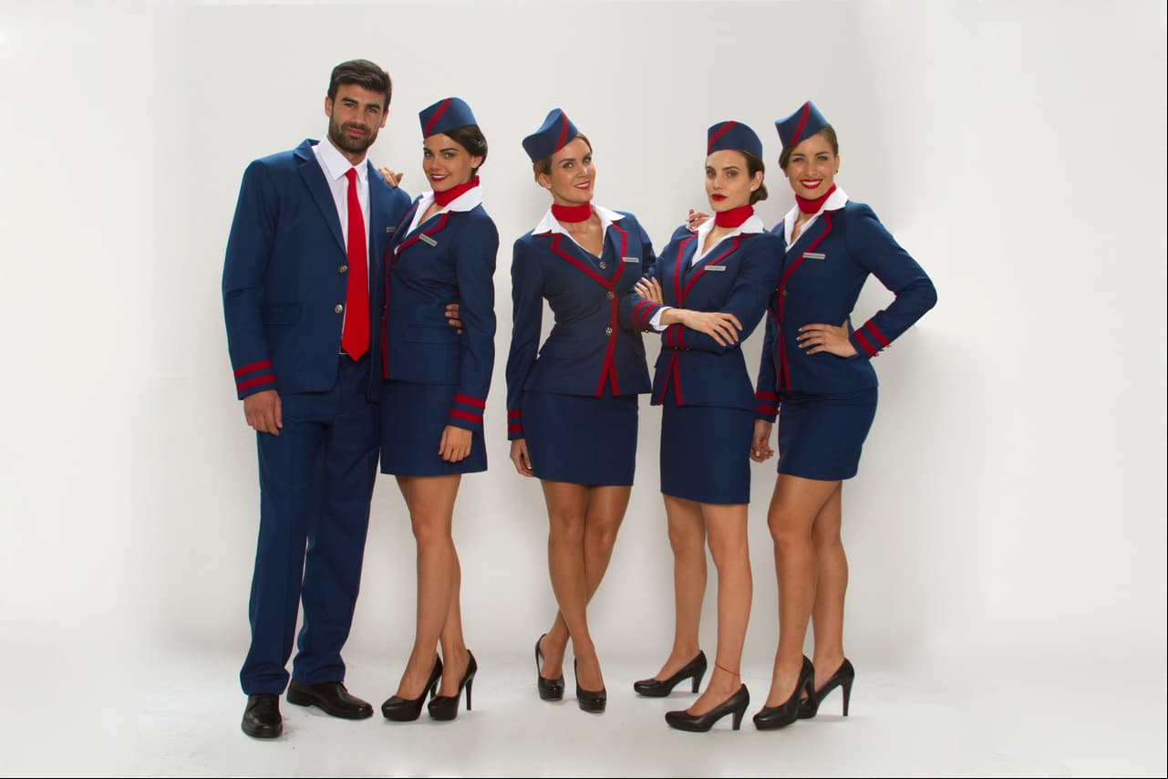 America Air: Dave, Yolanda, Olivia, Lizbeth y Amanda.