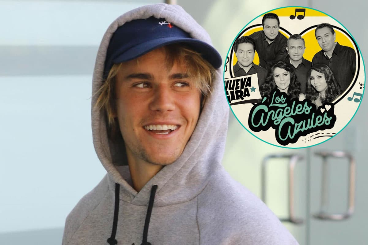 Los Ángeles Azules ponen a bailar a Justin Bieber