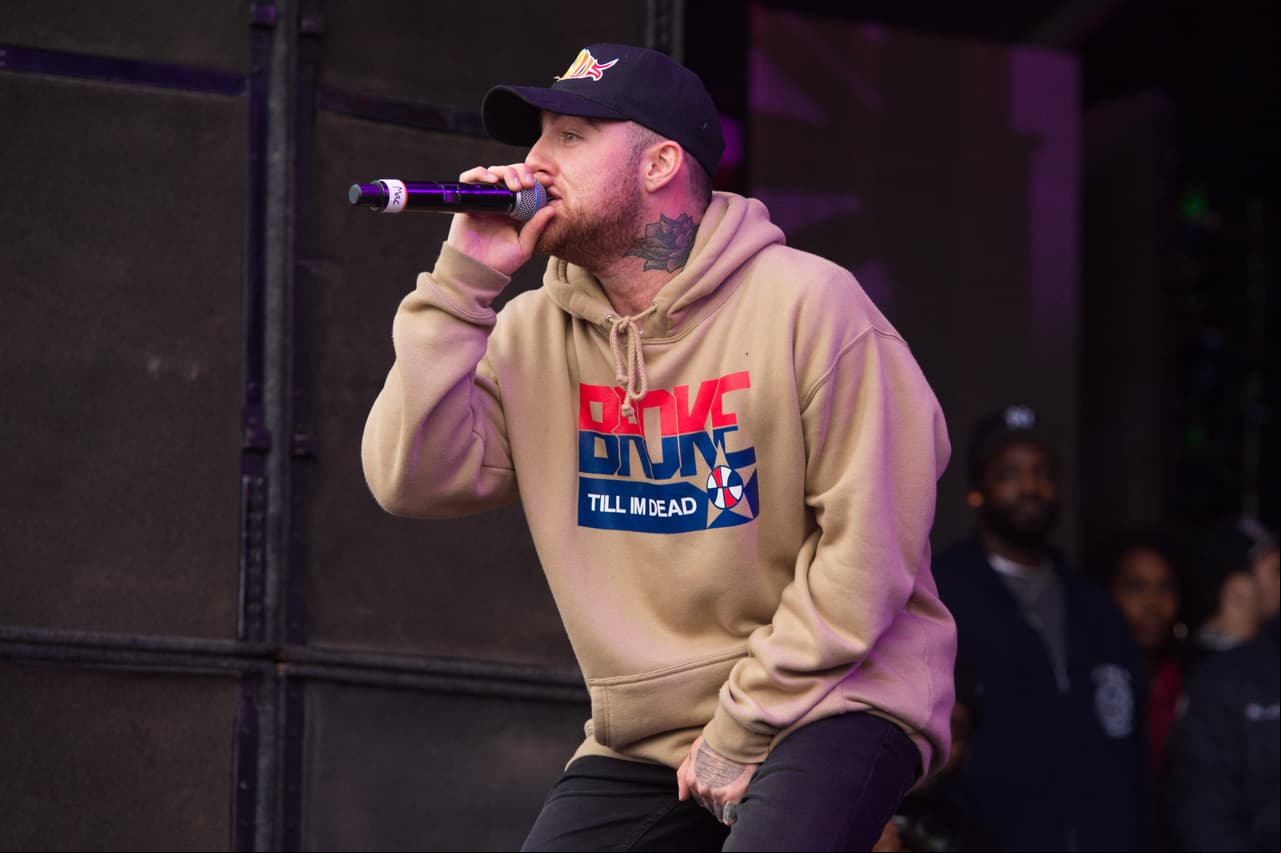 Mac Miller en un festival de música en el 201