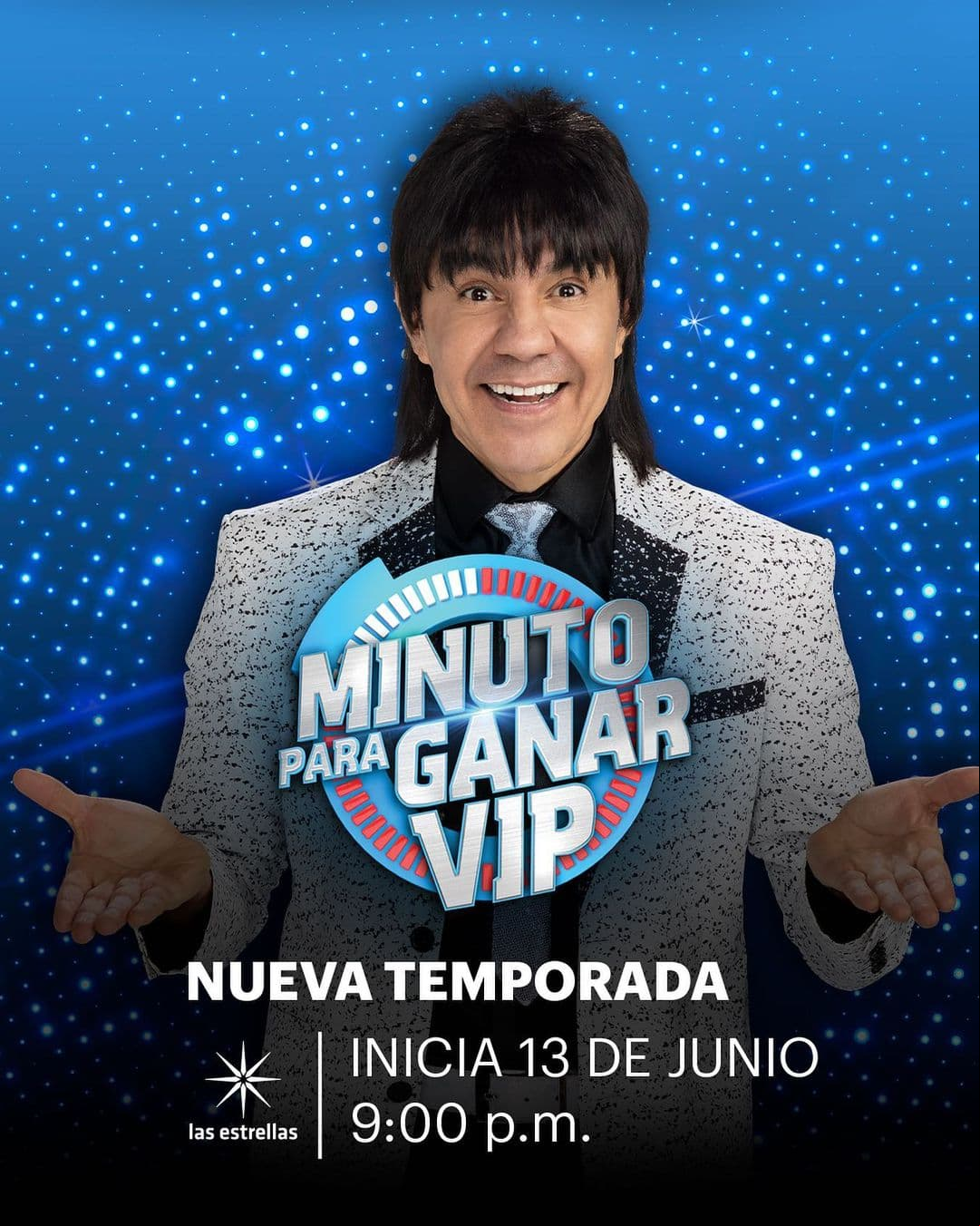 Ahora, ‘El Vítor’ regresa a la televisión para encabezar el programa Minuto para Ganar VIP que se estrenará el domingo 13 de junio a las 9:00 de la noche, por Las Estrellas.