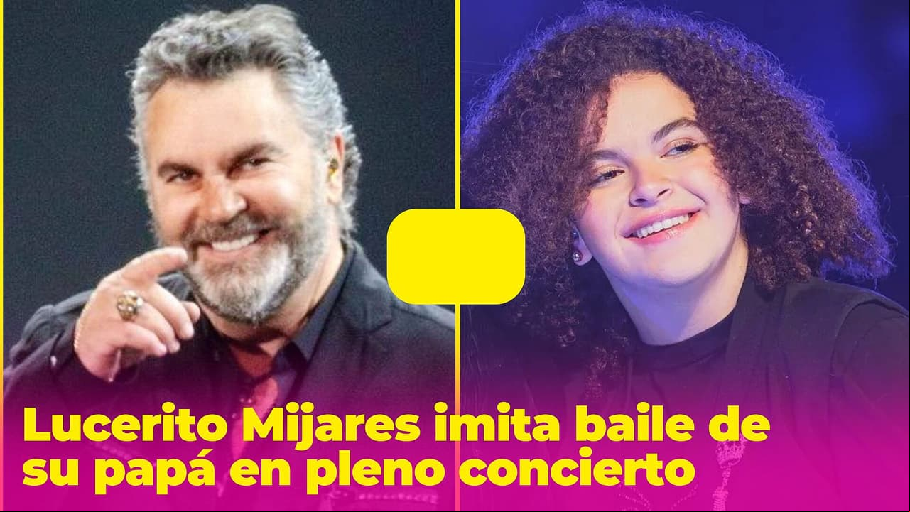 Lucerito imita baile de su papá Manuel Mijares en pleno concierto: así fue el simpático momento