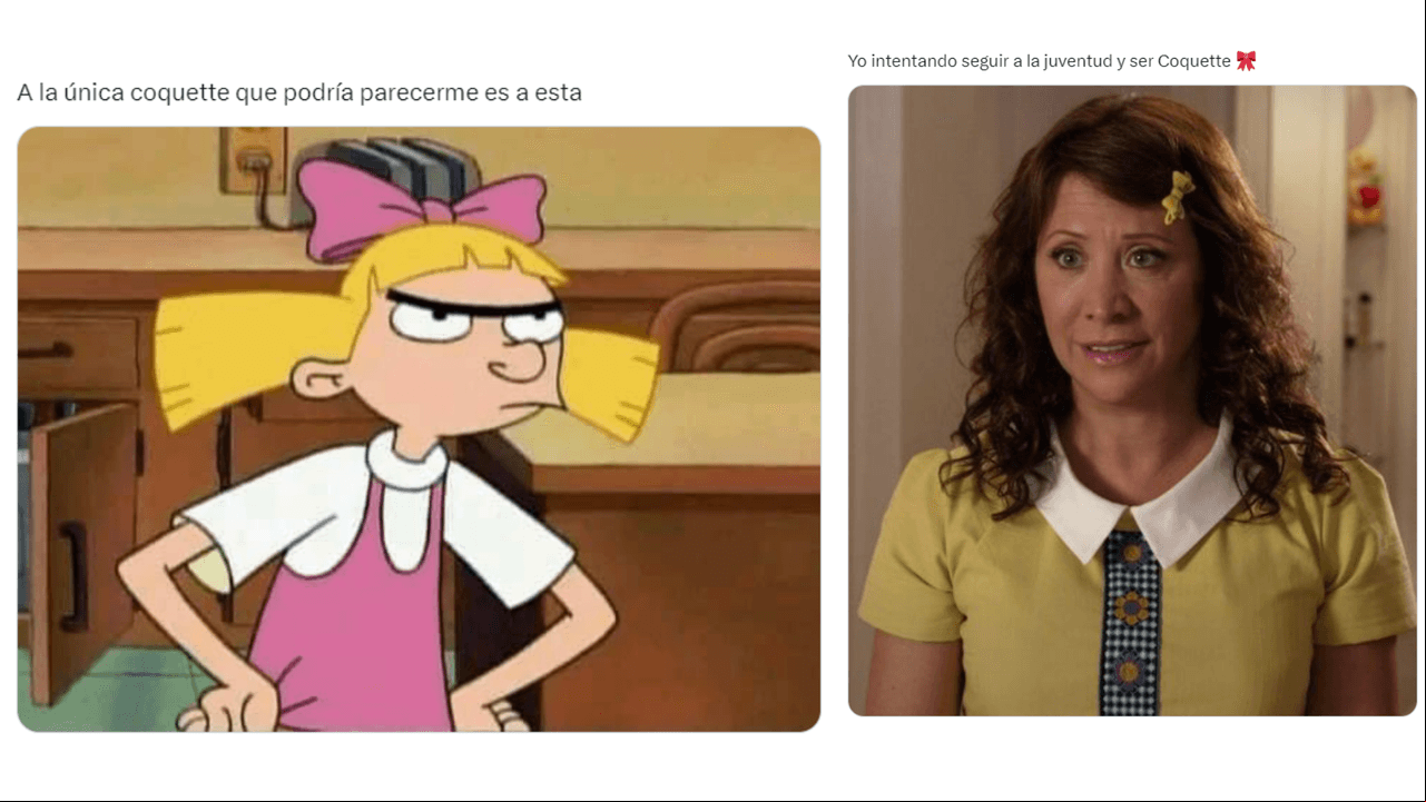 Memes de la tendencia 'coquette'.