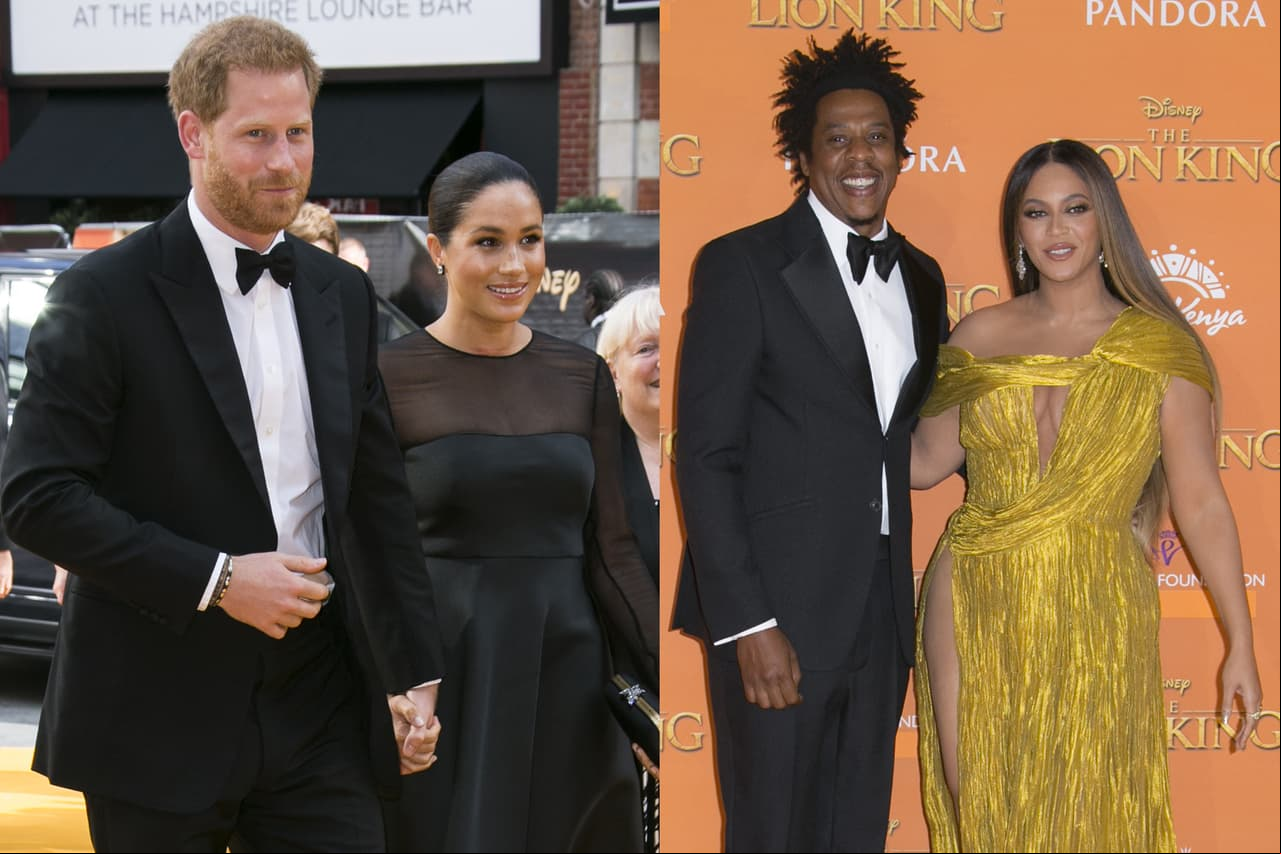 Así fue el encuentro entre Meghan Markle y Beyoncé en la premier de ‘El rey león’